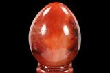 Colorful, Polished Carnelian Agate Egg - Madagascar #134554-1